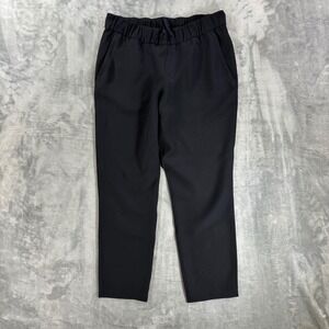 Lululemon On the Fly 7/8 Pant Women's Size 8 Black High Rise Trousers